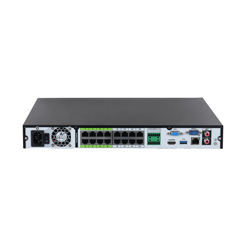16 канално nvr записващо устройство dahua nvr5216 16p ei