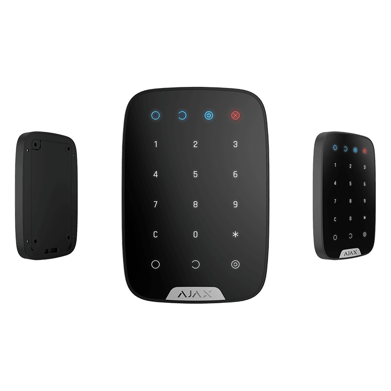 Безжична клавиатура за алармена система ajax keypad черна
