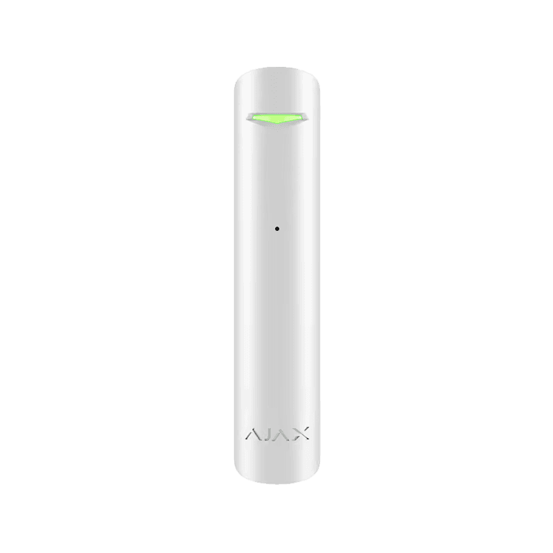 Детектор с микрофон за счупване на стъкло ajax glass protect бял