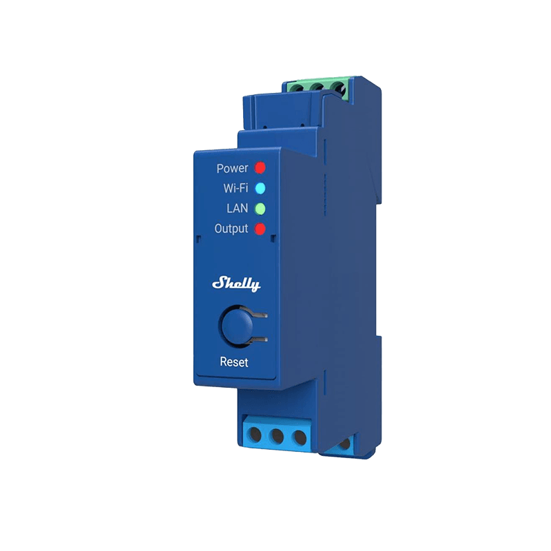 Едноканално wifi реле за din шина shelly pro 1