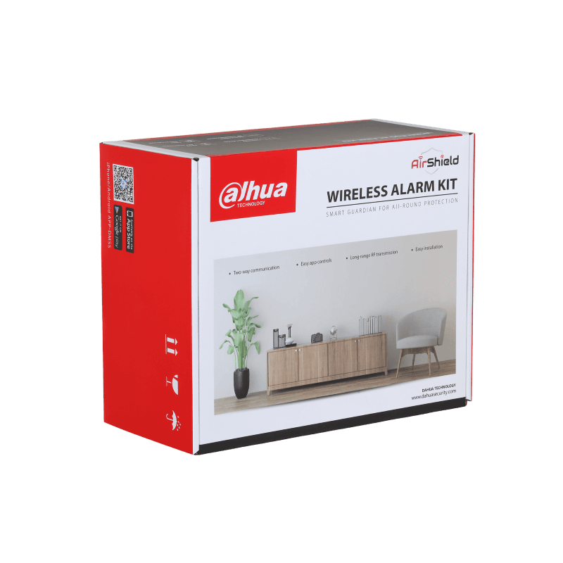 Комплект безжична алармена система dahua art arc3800h 03 w2 b wifi черна