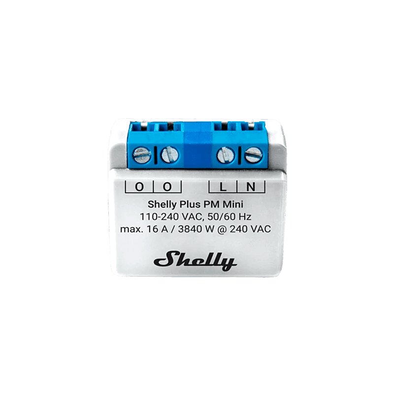 Монофазен wifi електромер shelly plus pm mini