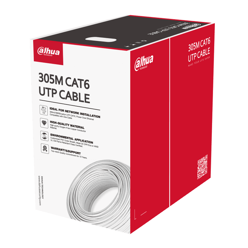 utp кабел dahua pfm920i 6un c cat6 pfm920i 6un c 305м бял